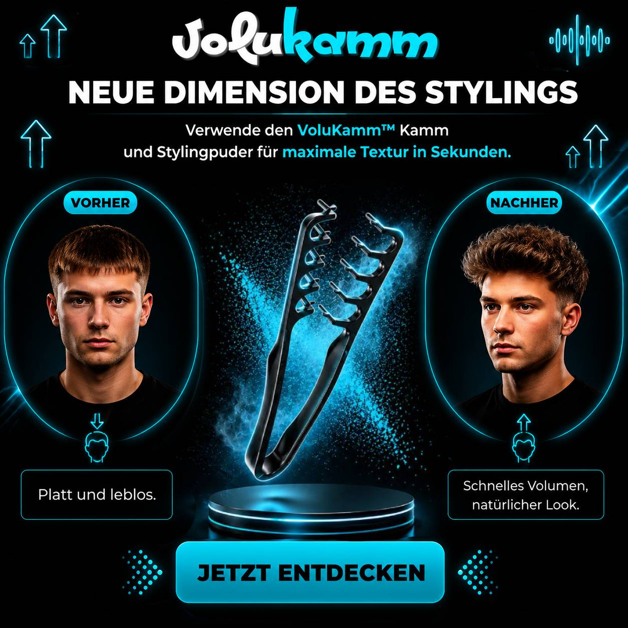 VoluKamm™ Wellen- & Volumen-Kamm
